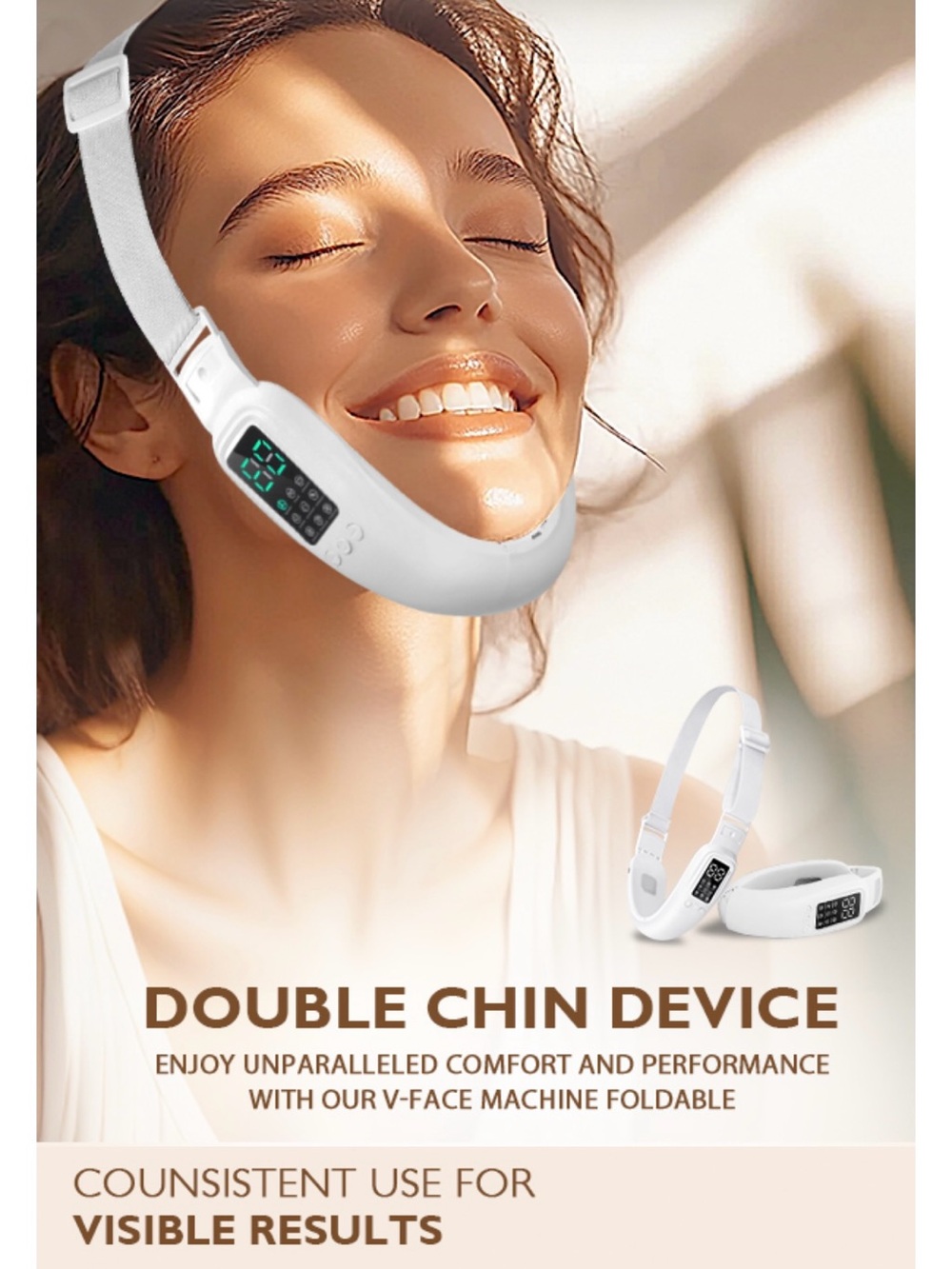 Double Chin Reduction V-Face Device – White